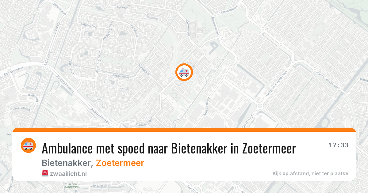 Ambulance met spoed naar Bietenakker in Zoetermeer — 20 mei 2026