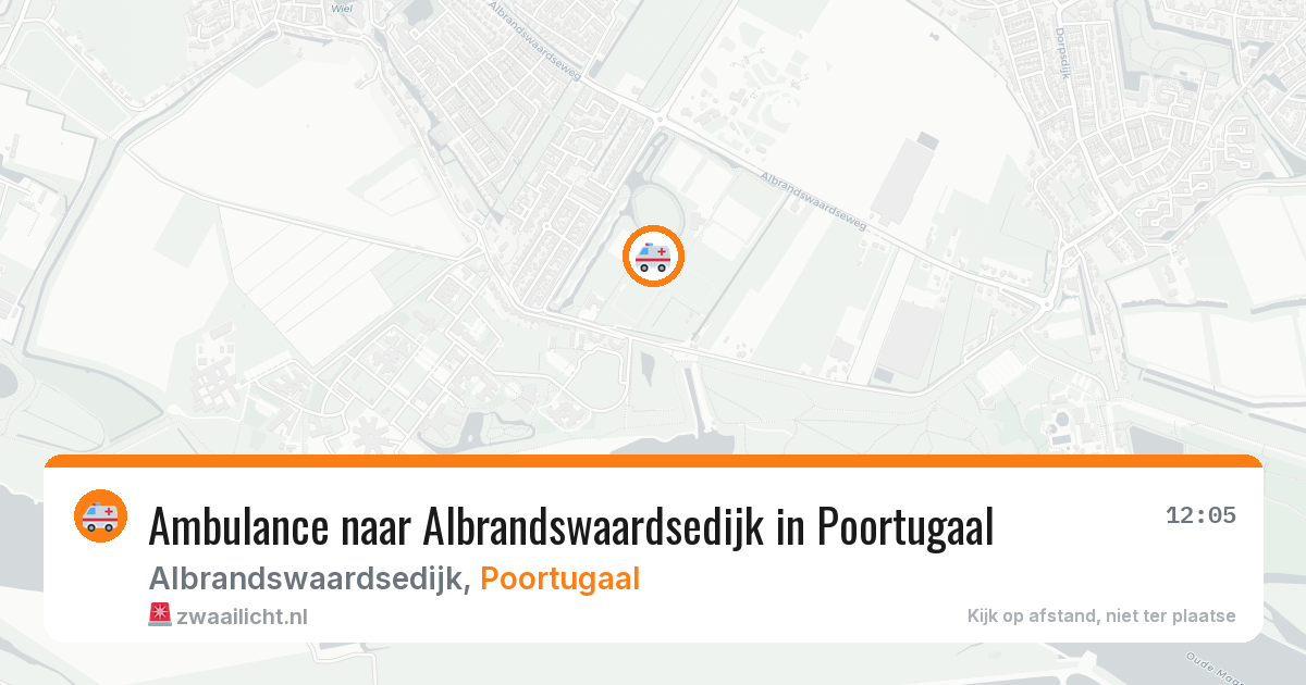 Ambulance naar Albrandswaardsedijk in Poortugaal — 11 aug 2026
