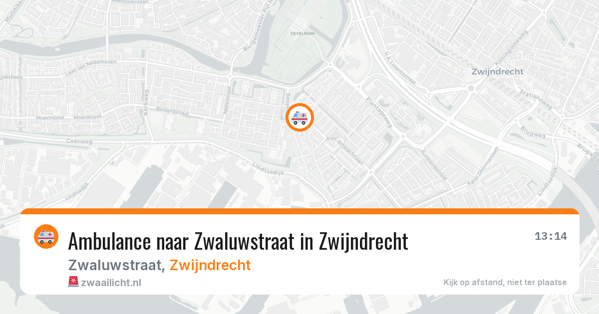 Ambulance naar Zwaluwstraat in Zwijndrecht — 30 jun 2026