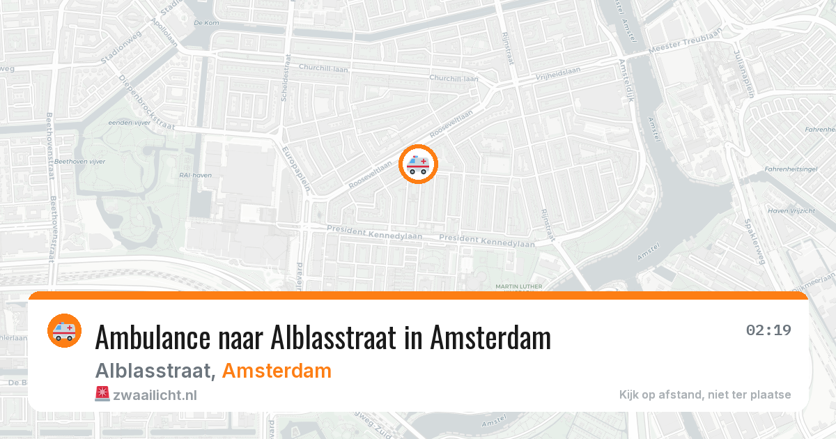 Ambulance naar Alblasstraat in Amsterdam — 30 jan 2026