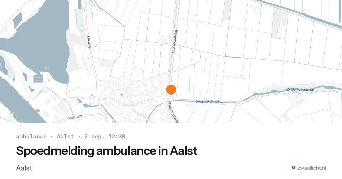 Spoedmelding ambulance in Aalst — 2 sep 2026