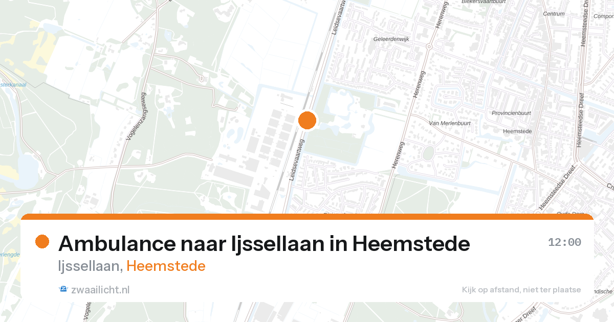 Ambulance naar Ijssellaan in Heemstede — 10 jun 2026