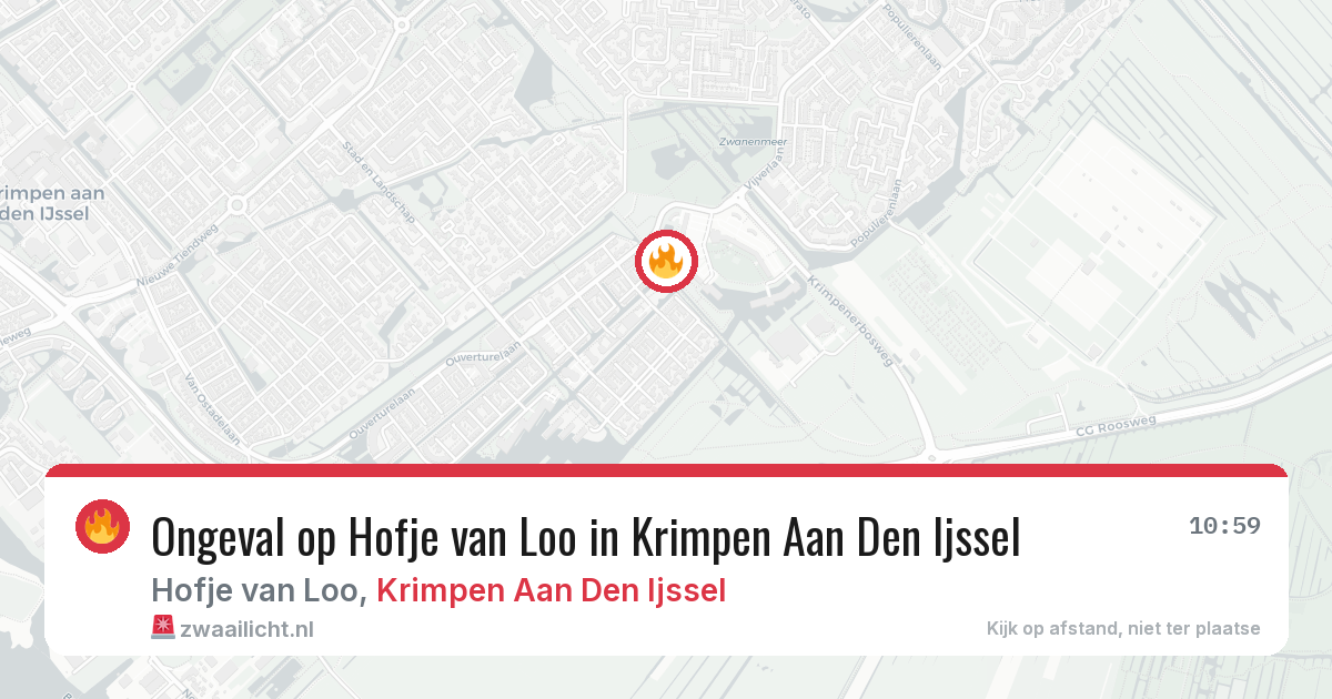 Ongeval op Hofje van Loo in Krimpen Aan Den Ijssel — 8 aug 2026
