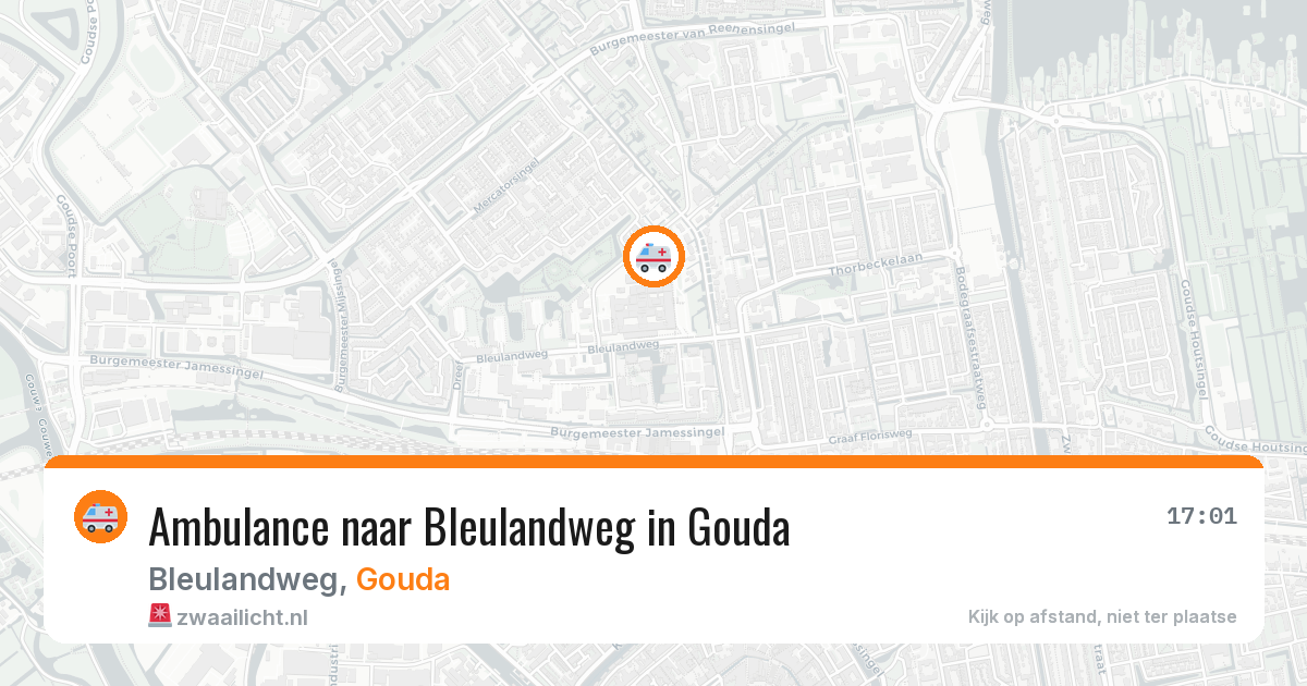 Ambulance naar Bleulandweg in Gouda — 6 jun 2026