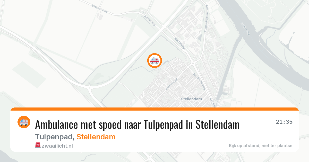 Ambulance met spoed naar Tulpenpad in Stellendam — 19 jun 2026