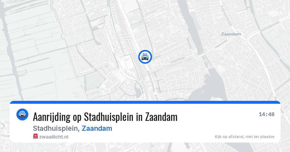 Aanrijding op Stadhuisplein in Zaandam — 9 mei 2026