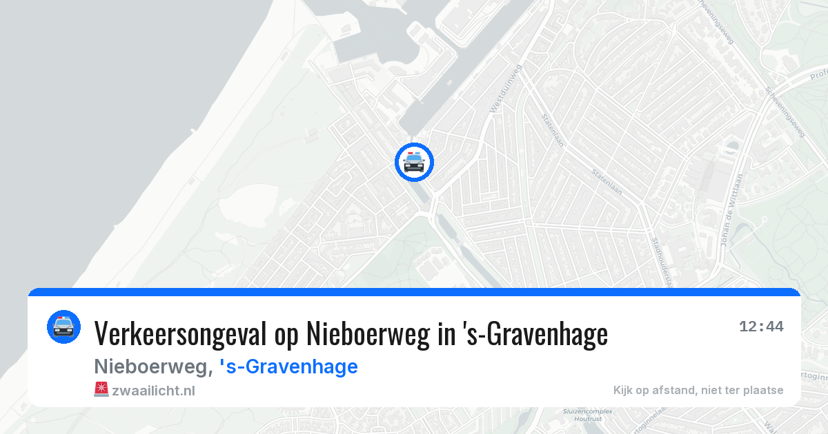 Verkeersongeval op Nieboerweg in 's-Gravenhage — 21 jun 2026