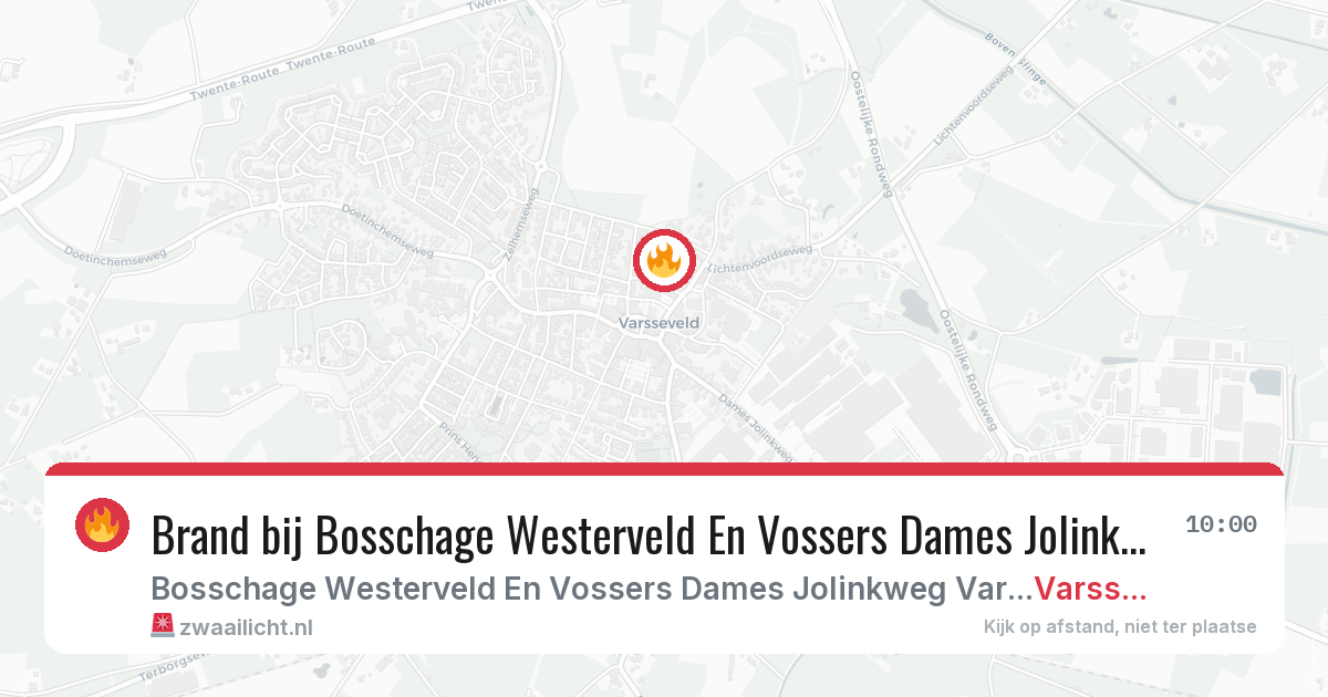 Brand bij Bosschage Westerveld En Vossers Dames Jolinkweg Varsseveld in Varsseveld — 3 aug 2026