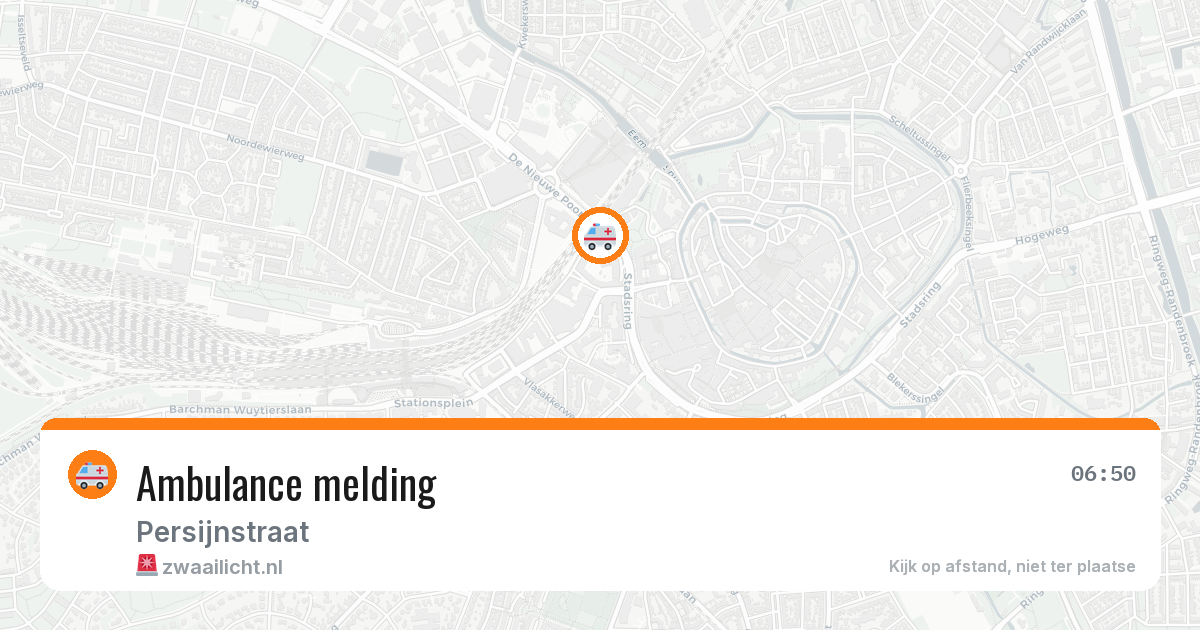 Ambulance melding — 18 mei 2026