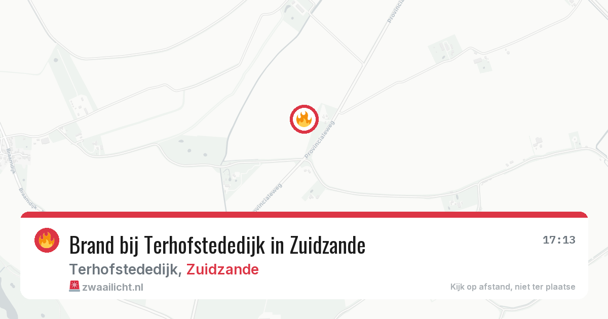 Brand bij Terhofstededijk in Zuidzande — 28 jun 2026