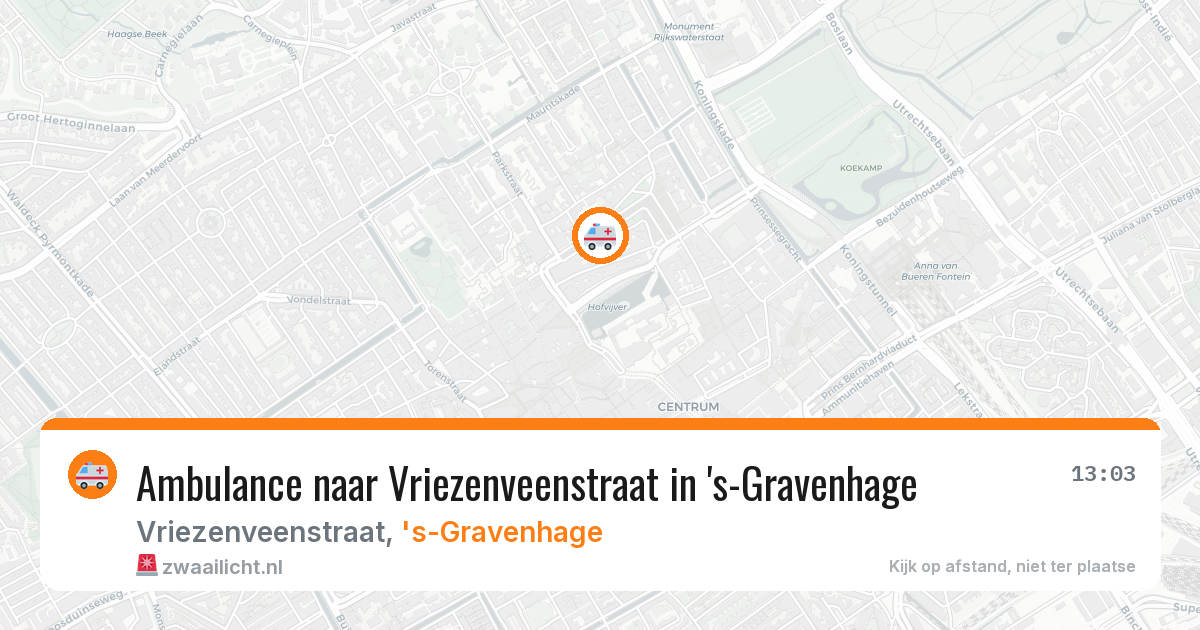 Ambulance naar Vriezenveenstraat in 's-Gravenhage — 5 feb 2026