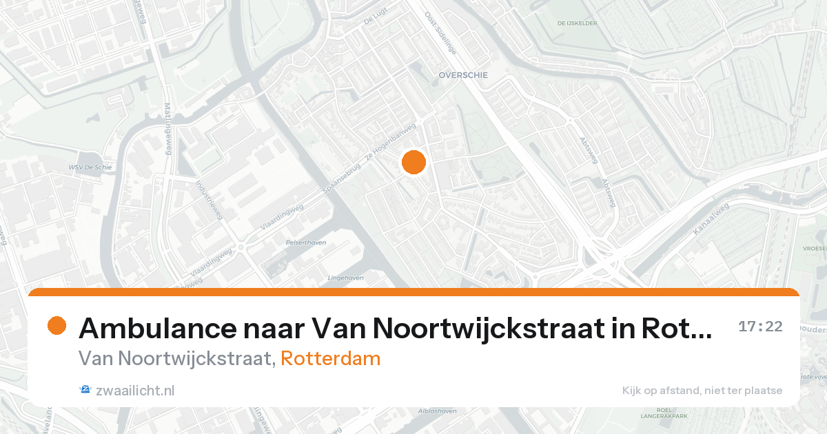 Ambulance naar Van Noortwijckstraat in Rotterdam — 22 aug 2026