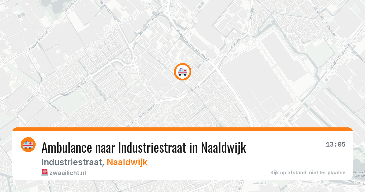 Ambulance naar Industriestraat in Naaldwijk — 11 apr 2026