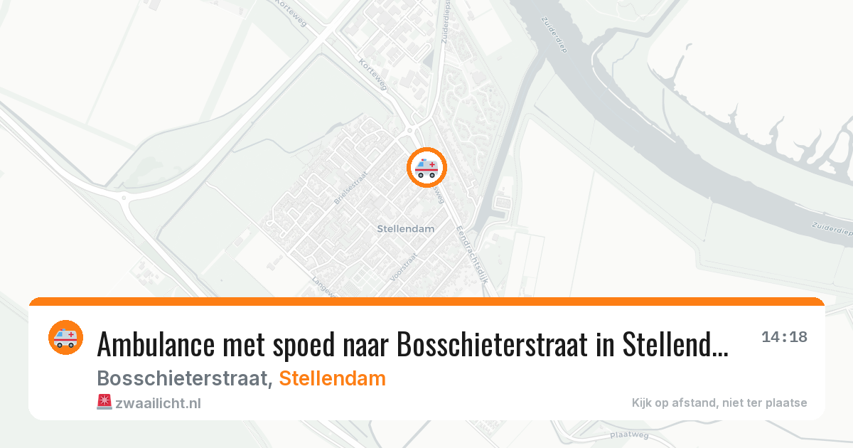 Ambulance met spoed naar Bosschieterstraat in Stellendam — 2 jul 2026