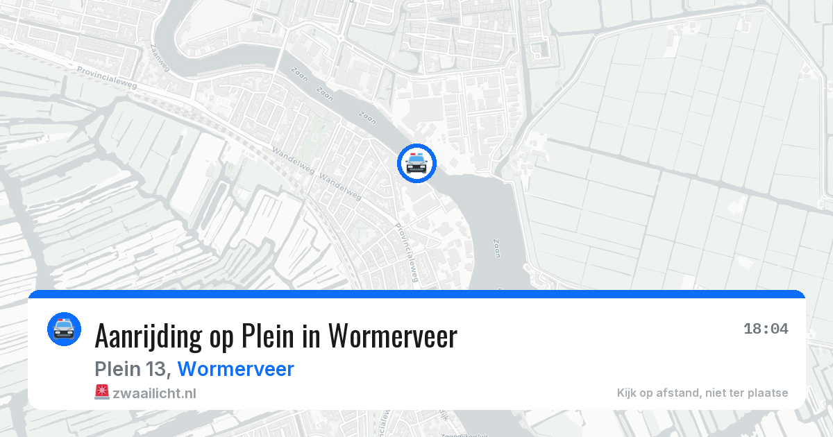 Aanrijding op Plein in Wormerveer — 7 mei 2026
