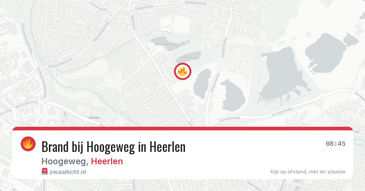 Brand bij Hoogeweg in Heerlen — 1 jun 2026