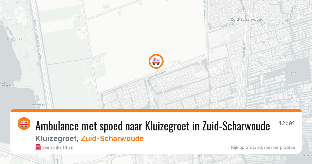 Ambulance met spoed naar Kluizegroet in Zuid-Scharwoude — 2 mei 2026