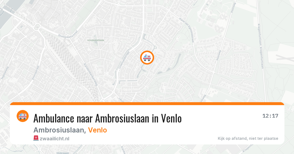 Ambulance naar Ambrosiuslaan in Venlo — 11 jul 2026