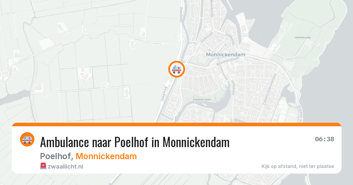 Ambulance naar Poelhof in Monnickendam — 11 aug 2026
