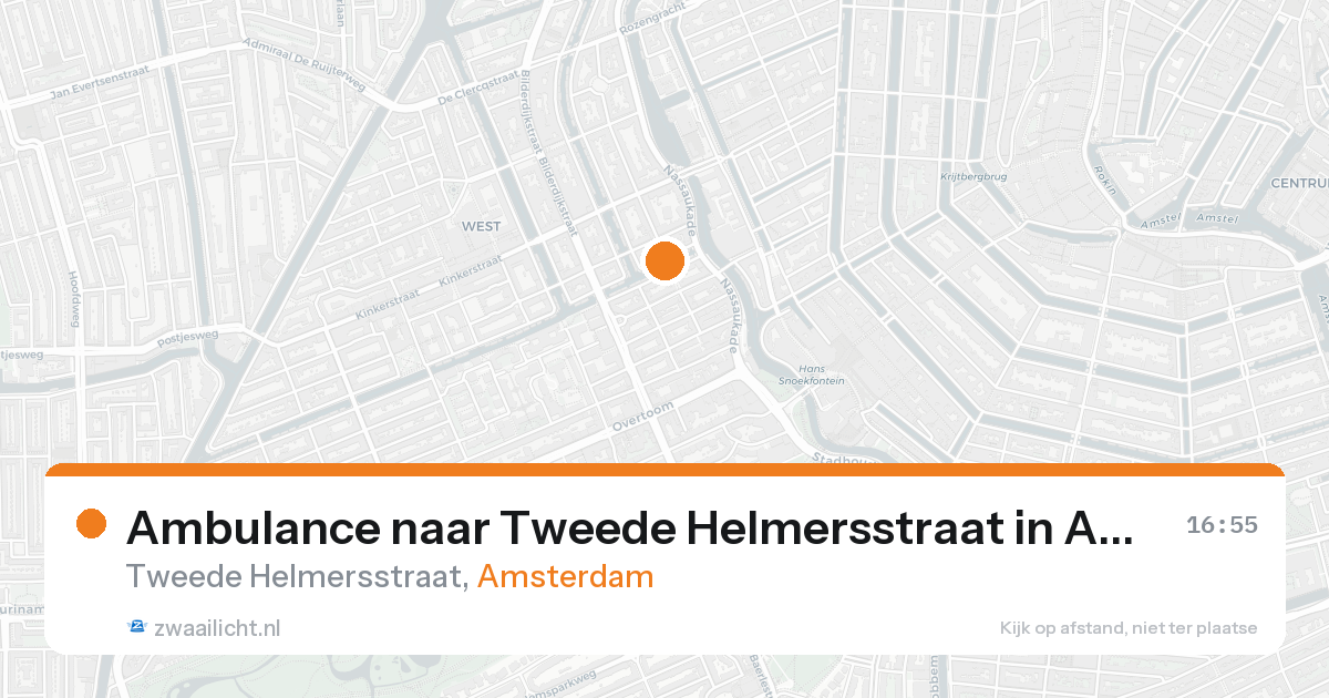 Ambulance naar Tweede Helmersstraat in Amsterdam — 22 aug 2026