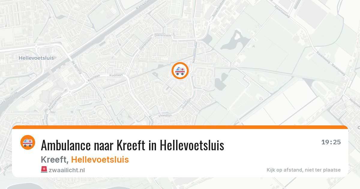 Ambulance naar Kreeft in Hellevoetsluis — 29 jun 2026