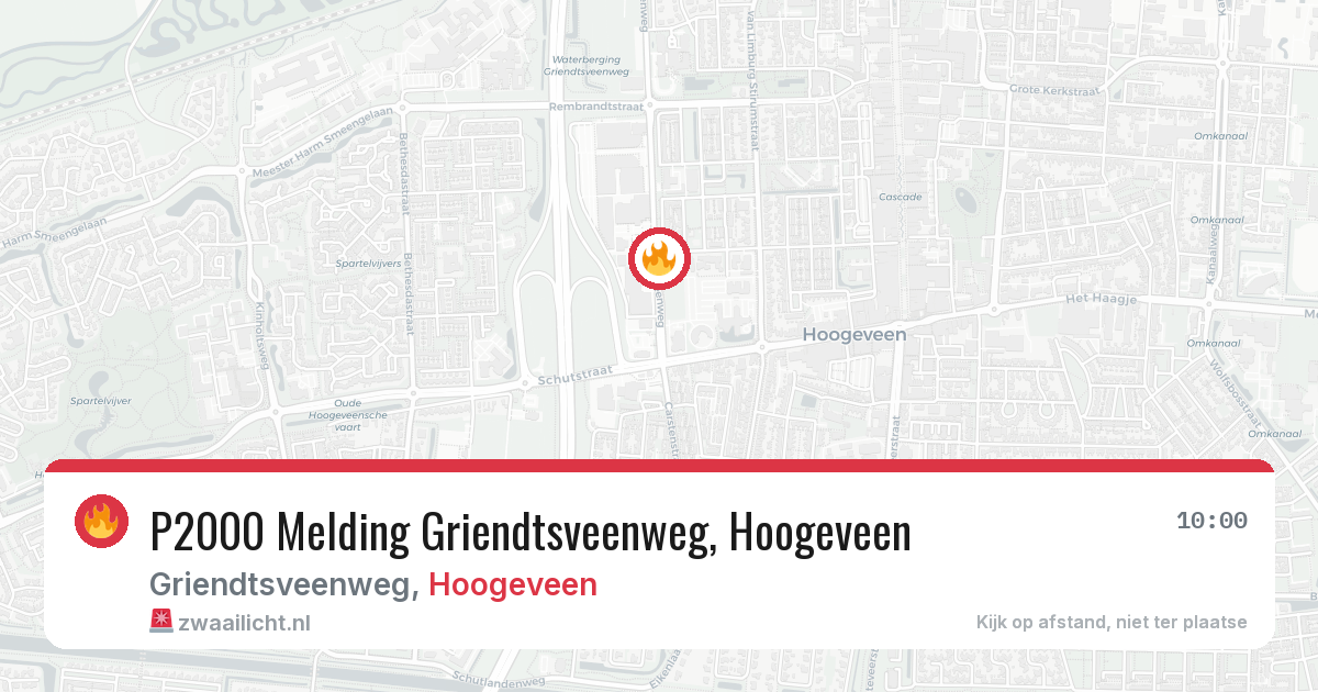 P2000 Melding Griendtsveenweg, Hoogeveen — 21 jul 2026