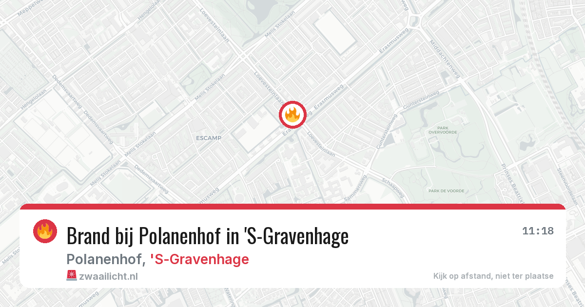 Brand bij Polanenhof in 'S-Gravenhage — 29 jan 2026