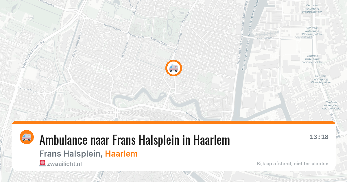 Ambulance naar Frans Halsplein in Haarlem — 30 mei 2026
