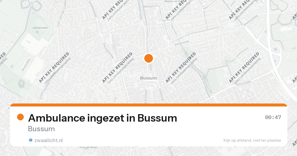 Ambulance ingezet in Bussum — 5 jun 2026