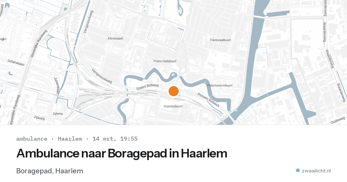 Ambulance naar Boragepad in Haarlem — 14 mrt 2026