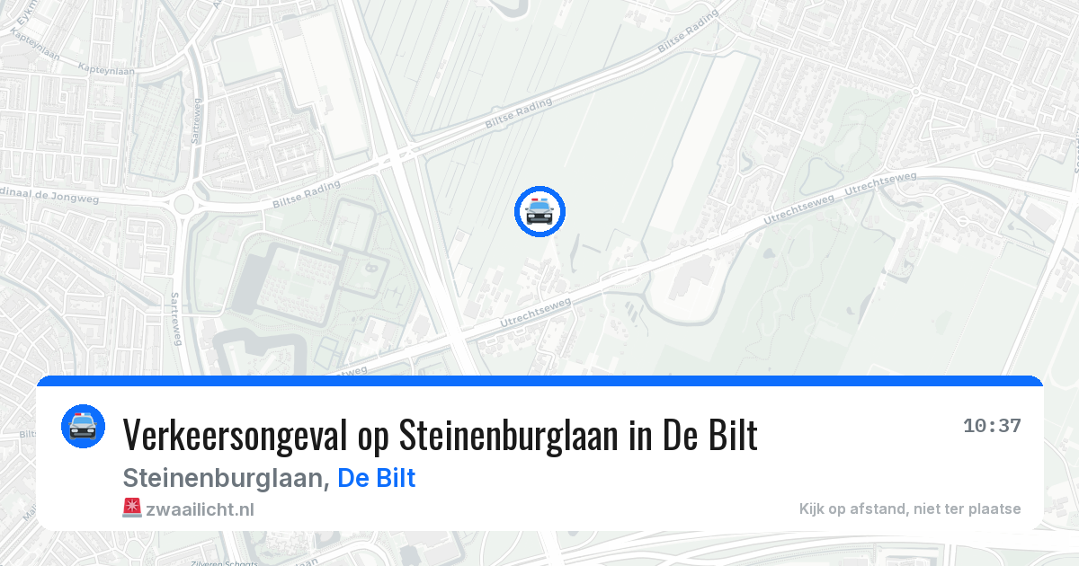 Verkeersongeval op Steinenburglaan in De Bilt — 28 apr 2026