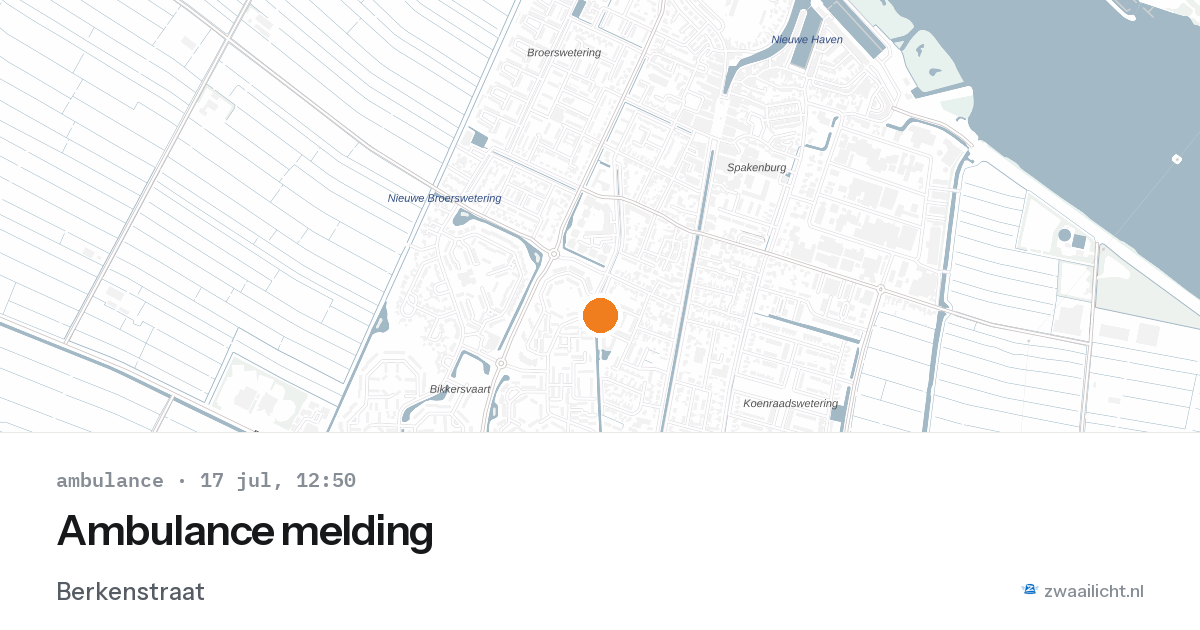 Ambulance melding — 17 jul 2026