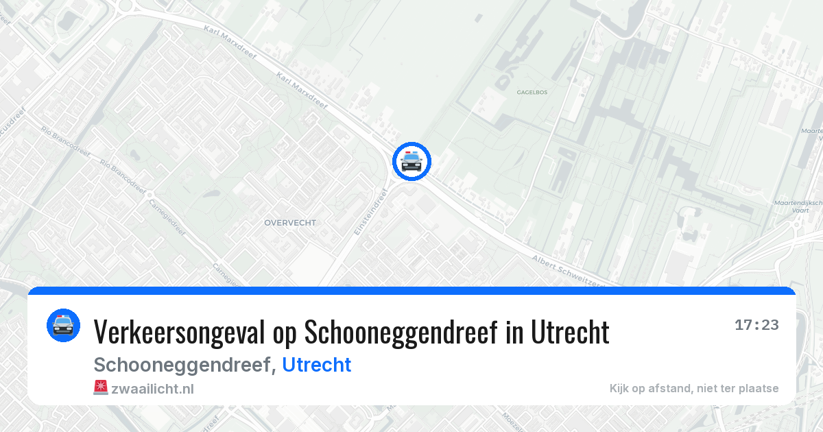 Verkeersongeval op Schooneggendreef in Utrecht — 20 mei 2026