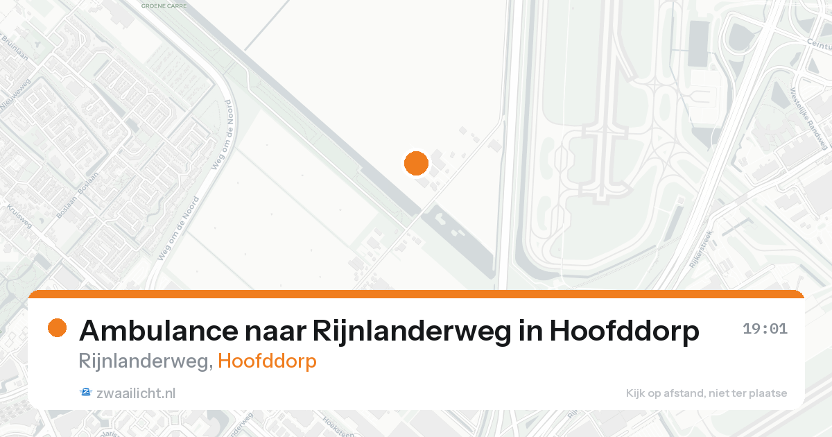 Ambulance naar Rijnlanderweg in Hoofddorp — 20 mei 2026