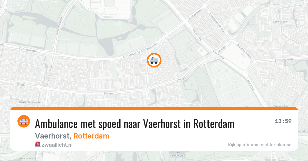 Ambulance met spoed naar Vaerhorst in Rotterdam — 8 apr 2026