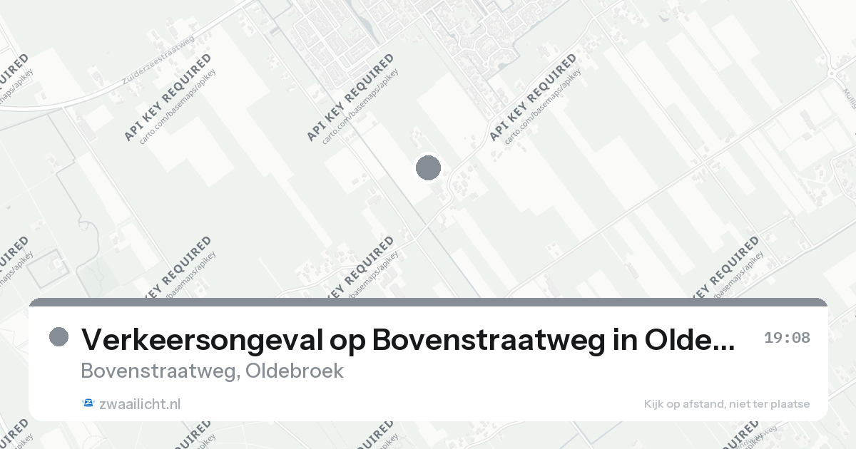 Verkeersongeval op Bovenstraatweg in Oldebroek — 31 jan 2026
