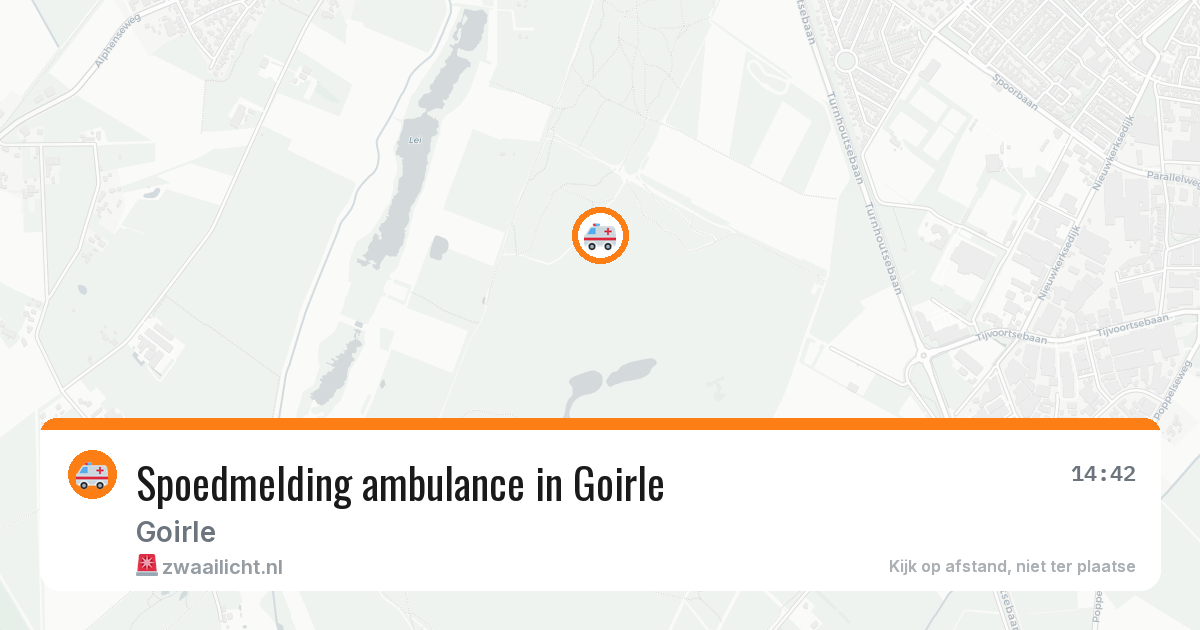 Spoedmelding ambulance in Goirle — 10 aug 2026