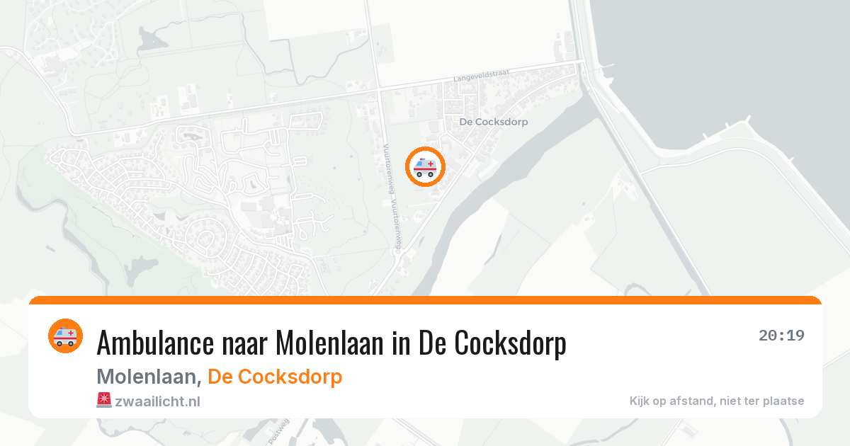Ambulance naar Molenlaan in De Cocksdorp — 31 mei 2026