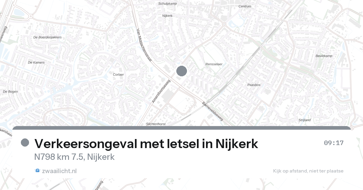 Verkeersongeval met letsel in Nijkerk — 21 apr 2026