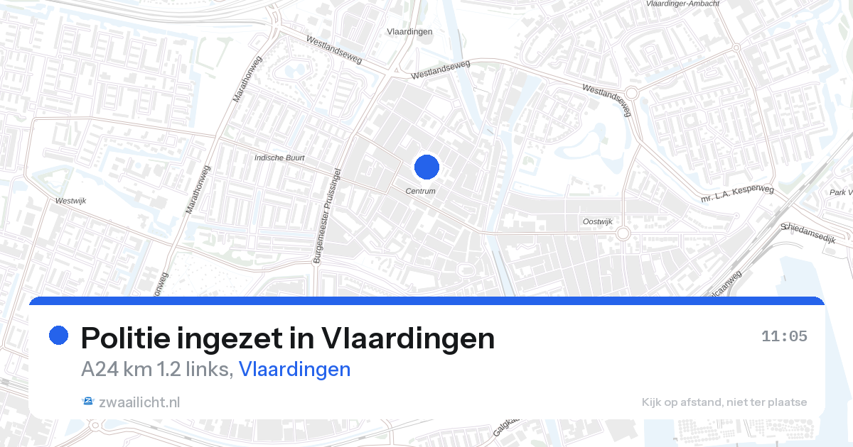 Politie ingezet in Vlaardingen — 12 mrt 2026 | 🚨 Zwaailicht.nl