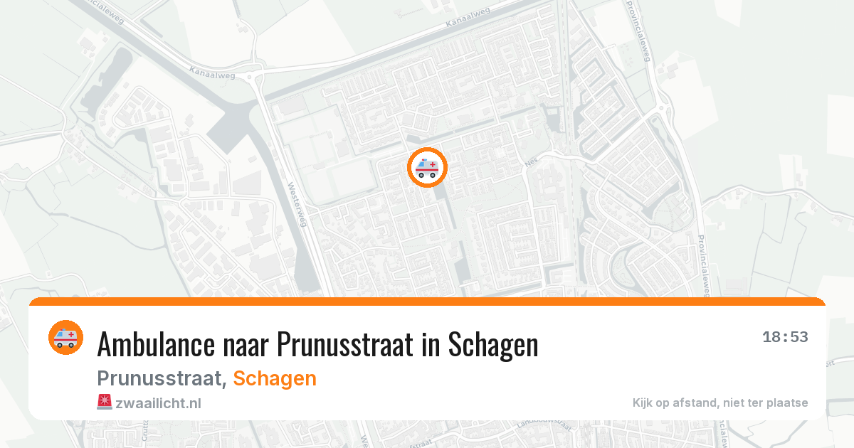 Ambulance naar Prunusstraat in Schagen — 23 jul 2026