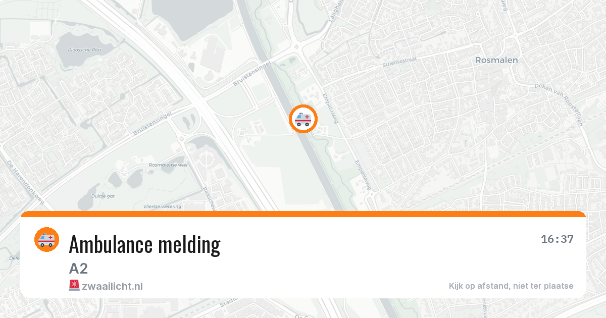 Ambulance melding — 10 aug 2026