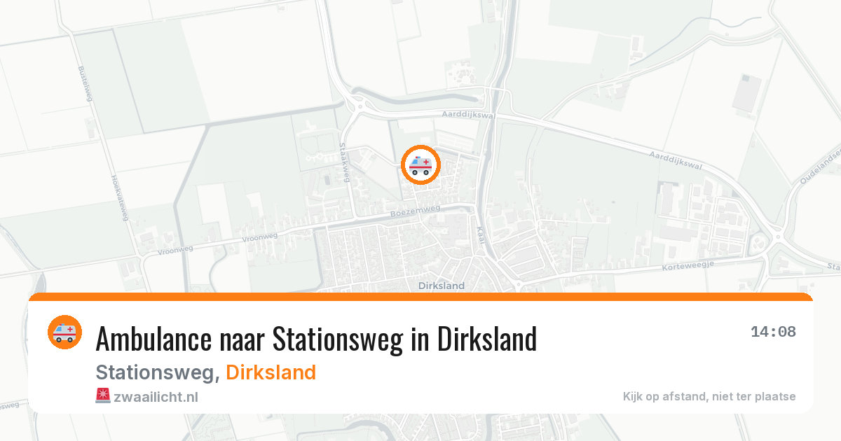 Ambulance naar Stationsweg in Dirksland — 8 feb 2026