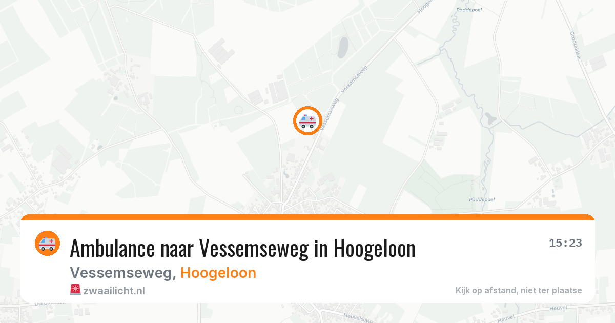 Ambulance naar Vessemseweg in Hoogeloon — 7 apr 2026