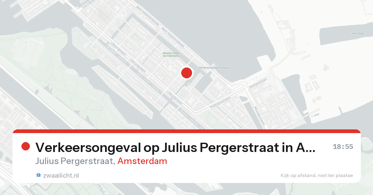 Verkeersongeval op Julius Pergerstraat in Amsterdam — 21 aug 2026