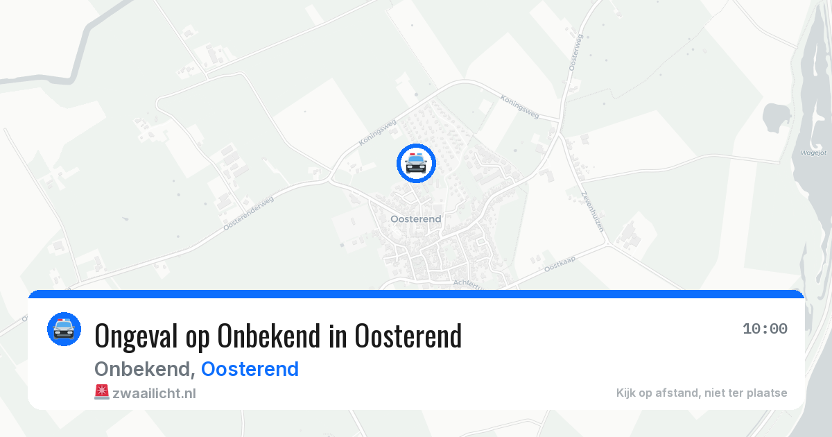 Ongeval op Onbekend in Oosterend — 22 jun 2026
