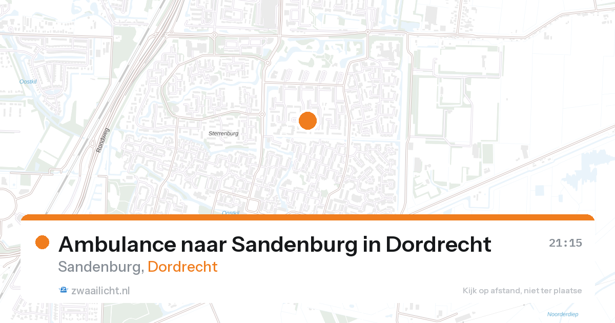 Ambulance naar Sandenburg in Dordrecht — 28 aug 2026