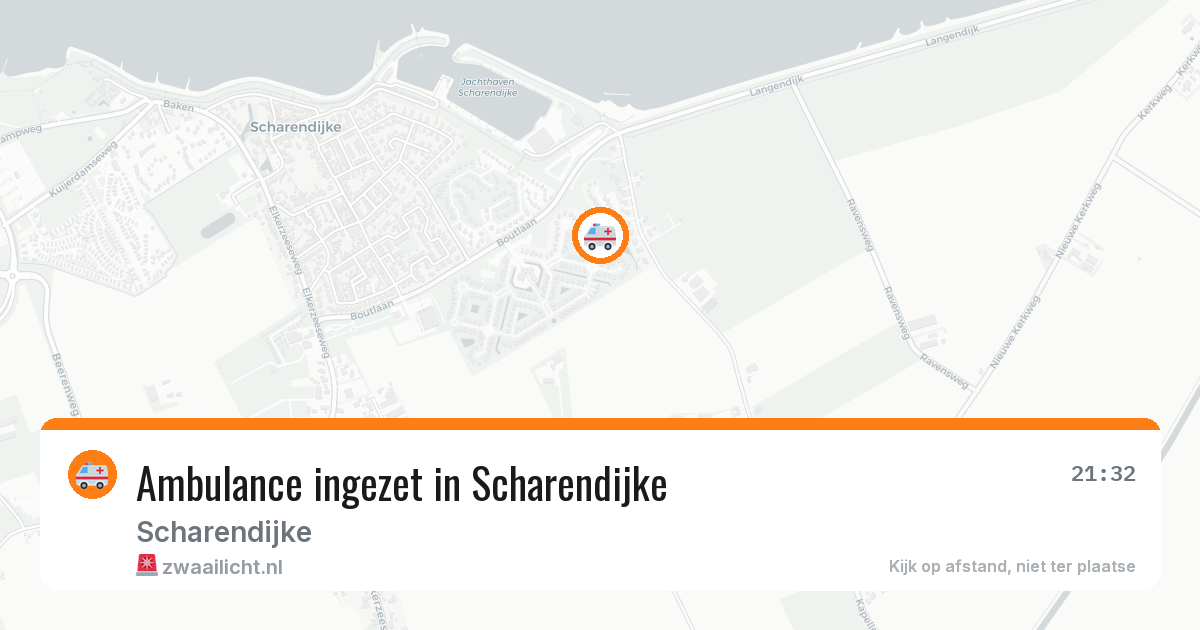 Ambulance ingezet in Scharendijke — 13 aug 2026