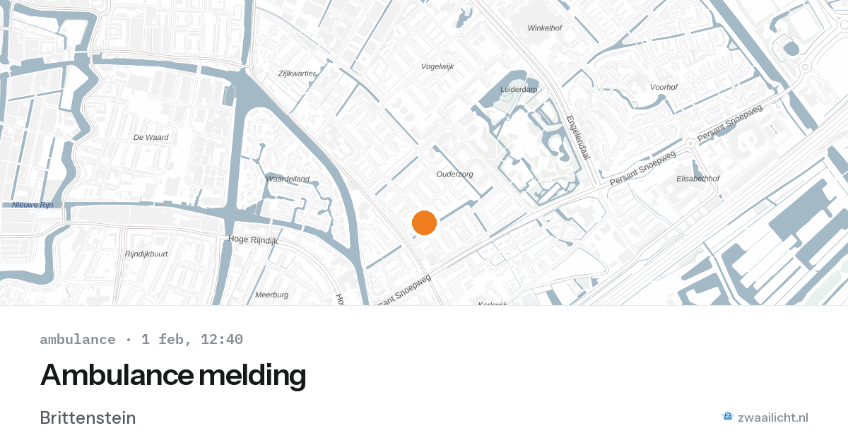 Ambulance melding — 1 feb 2026