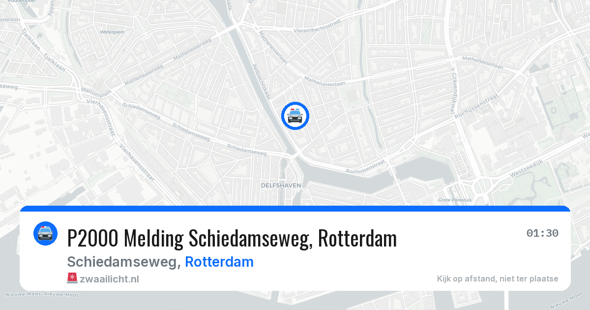 P2000 Melding Schiedamseweg, Rotterdam — 13 jun 2026